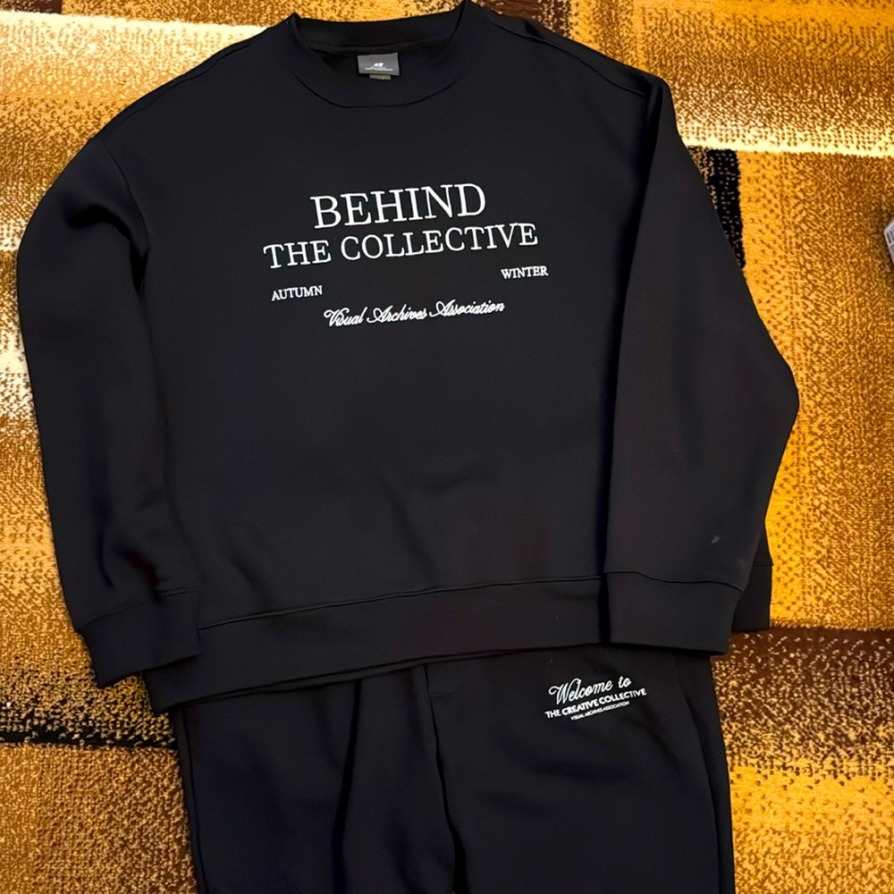 XL black H&M jogging suit.